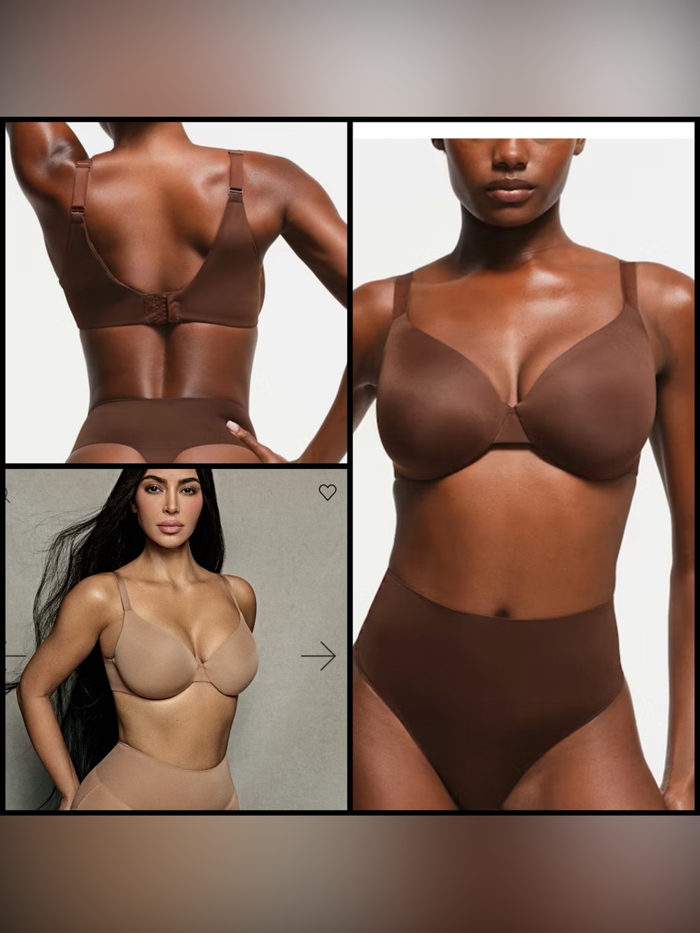 SKIMS SMOOTHING INTIMATES
FULL COVERAGE LIGHTLY LINED BRA in Cocoa NWT size 36D